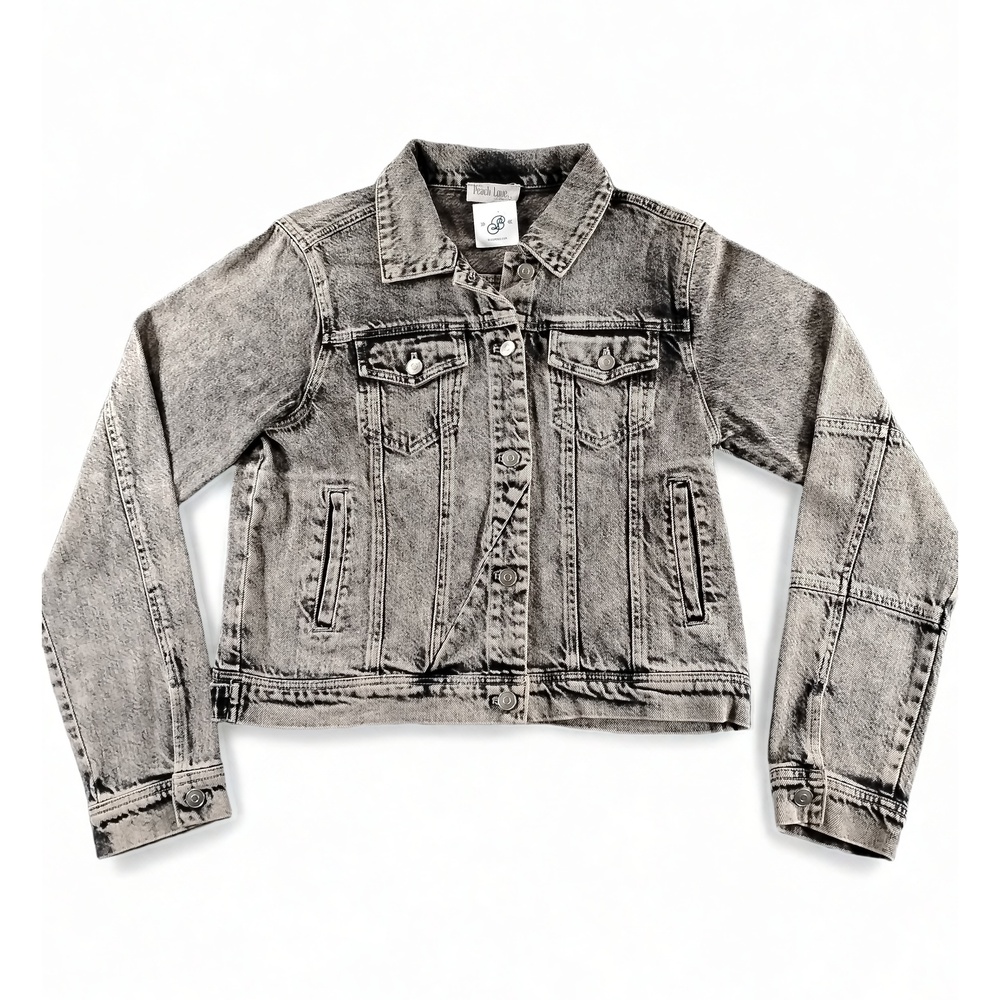 Peach Love California Denim Jean Jacket Size L Cotton Minimalist Streetwear